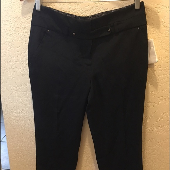 Leifsdottir black straight leg dress pants