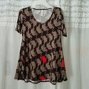 NWOT lularoe elephant perfect t