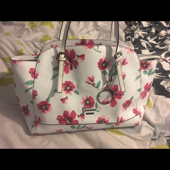 Guess brand floral print purse