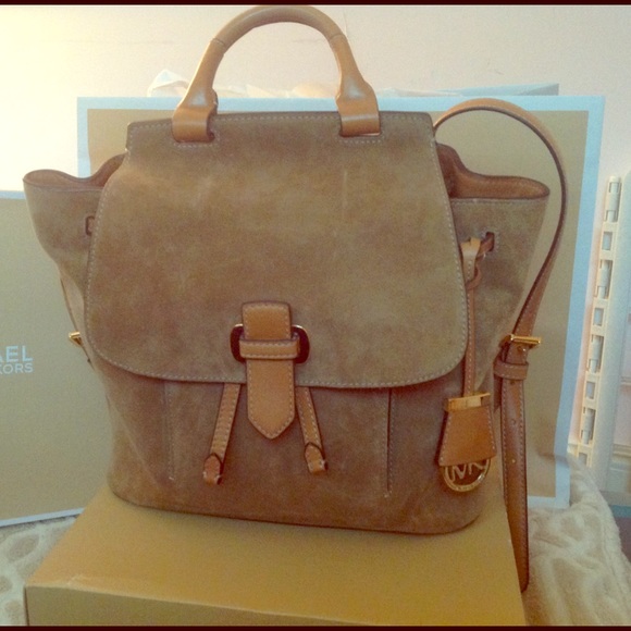MK Leather & Suede Backpack