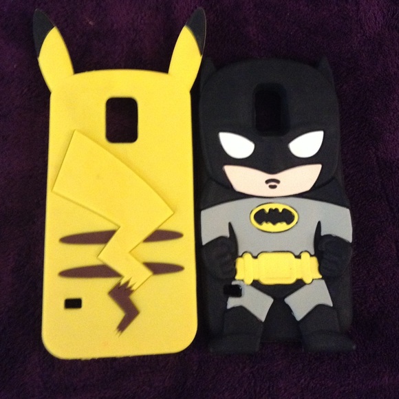 Batman and pickachu Samsung s5 cases