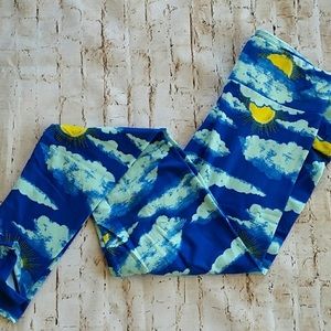 Unicorn: LuLaRoe Cloud/Sun OS Leggings NWOT