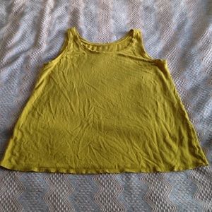 Eileen Fisher - Linen jersey tank top (M, mustard)