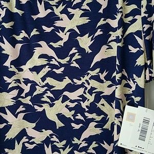NWT LuLaRoe Julia hummingbird - rare find!