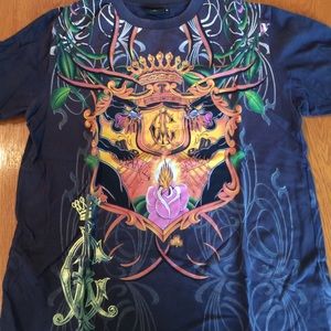 Mens Ed hardy classic black T shirt!