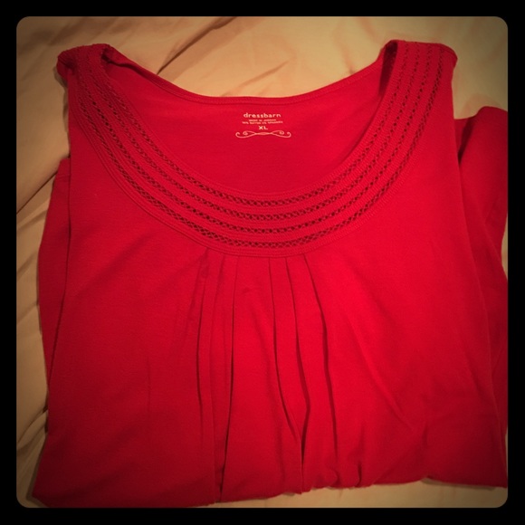 Red blouse