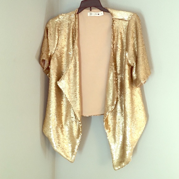 Gold Sequin Blazer