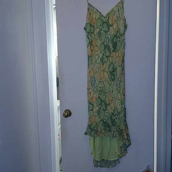 Spaghetti Strap High Low Dress
