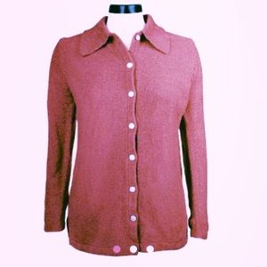 🔚NWOT Denim & Co Chenille Button Down