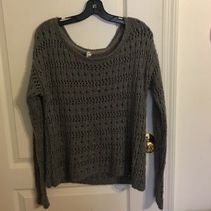 gray sweater