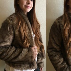 Faux Fur Hollister Jacket