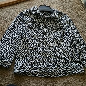 Chico's Zebra Jacket