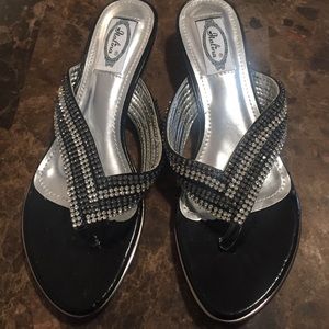 Stunning faux Crystal very shiny sandals