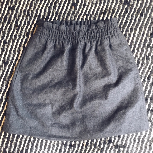 J. Crew Charcoal Mini Skirt
