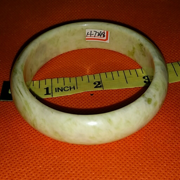 Light green heavy solid jade natural bracelet