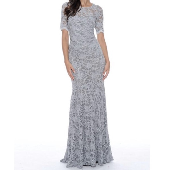 Silver Evening Gown