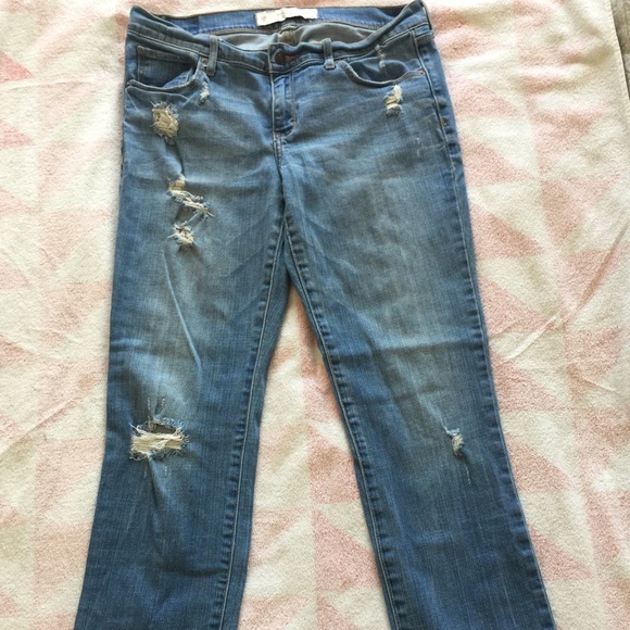 Abercombie & Fitch Distressed Boot Cut Jeans
