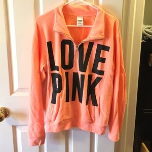 PINK 3/4 Zip Pullover