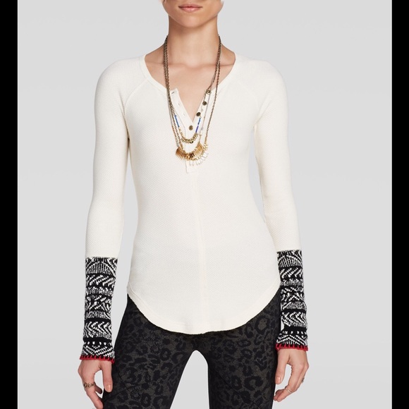 Free People Alpine Cuffs Thermal Top