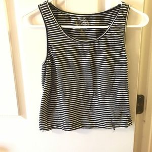 Black and White Striped Tank Top