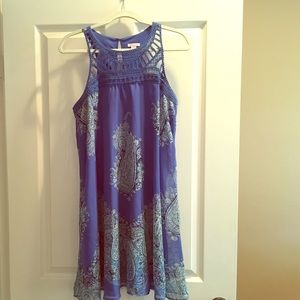 Blue Paisley trapeze dress