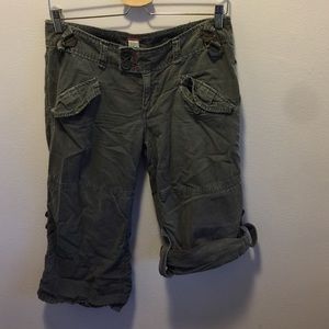 Cropped canvas pants/shorts