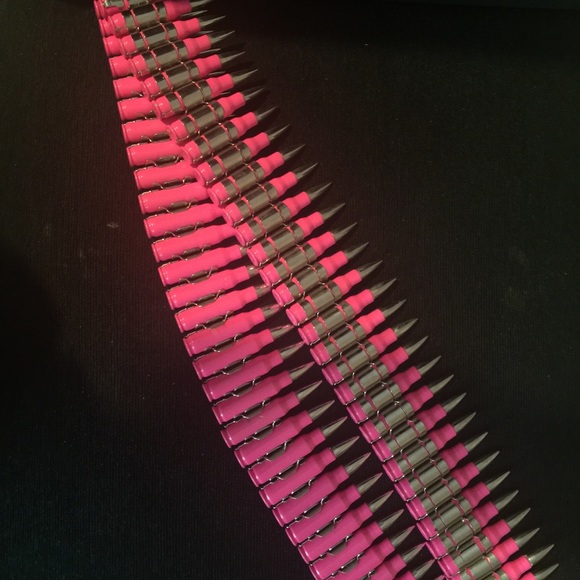 Neon Pink Bullet belt 37 inches long