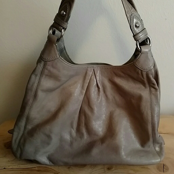 Coach Grey Leather Maggie