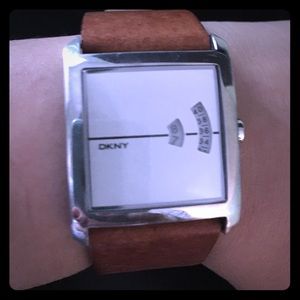 DKNY leather watch