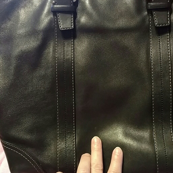 Coach Large black leather tote - Picture 2 of 4