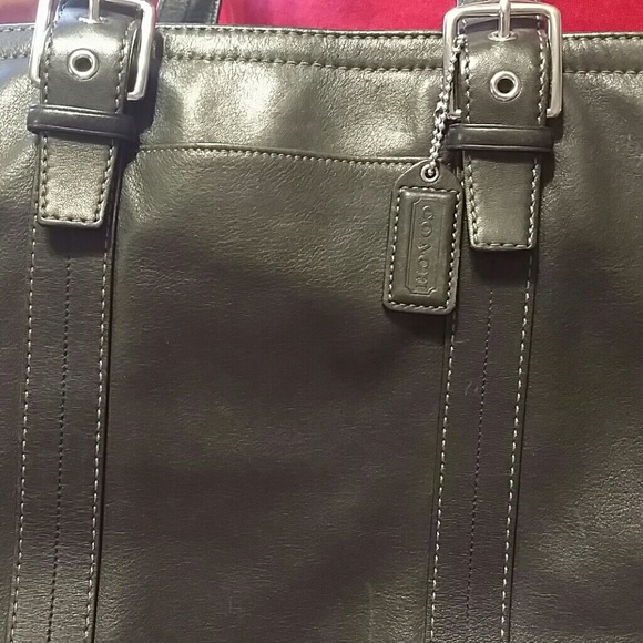 Coach Large black leather tote - Picture 3 of 4