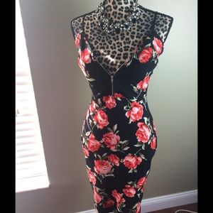 Floral Print Spaghetti strap dress
