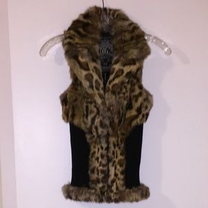 Faux fur vest