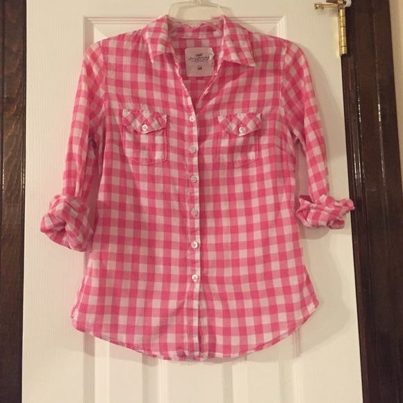 H&M gingham button down