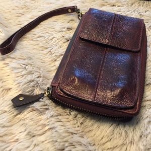 BUNDLE ONLY Deep Purple Leather Wristlet