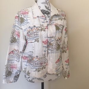 Gorgeous 100% silk embroidered jacket