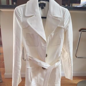 Mango white coat, NWOT, M EUR, S USA