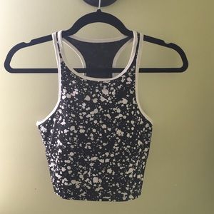 Black and White Cropped Top
