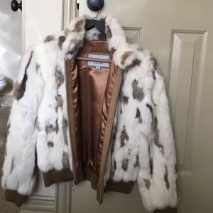 Wilson leather 100% genuine fur jacket