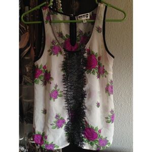 Selena Gomez floral lace tank BUNDLE ONLY