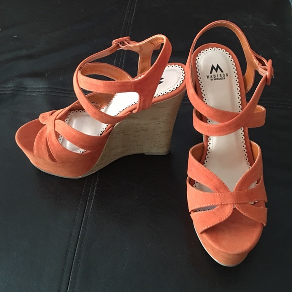 Burnt orange wedges