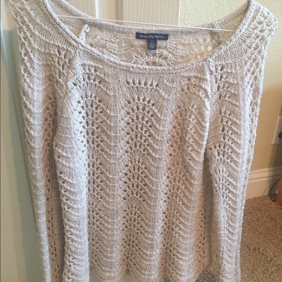 AEO Cream Knit sweater