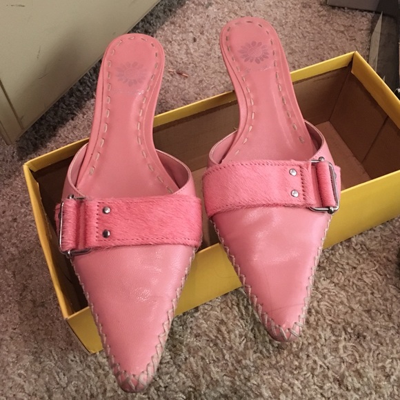 Yellow box pink slippers