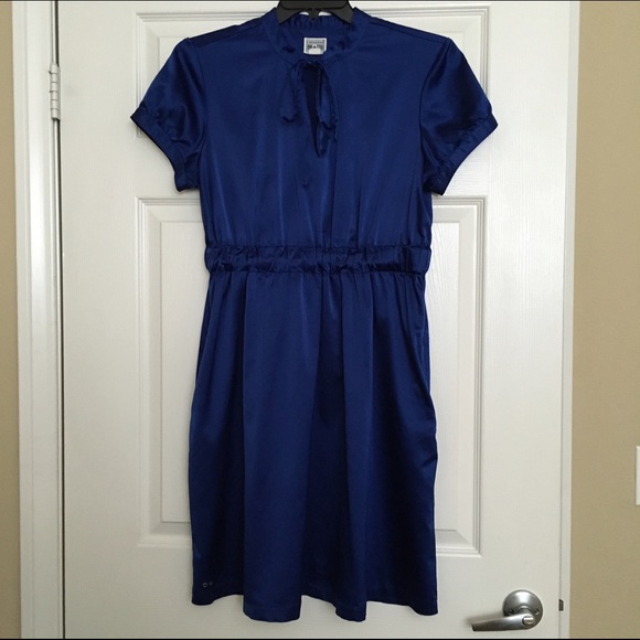 Blue Silk Chinese-Style Converse Dress