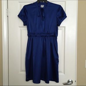 Blue Silk Chinese-Style Converse Dress