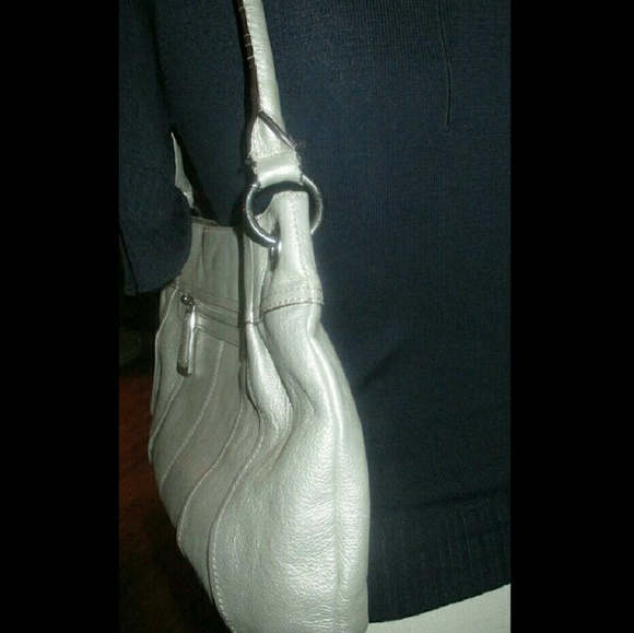 Chic TIGNANELLO Metallic Leather Shoulder Bag - Picture 2 of 4