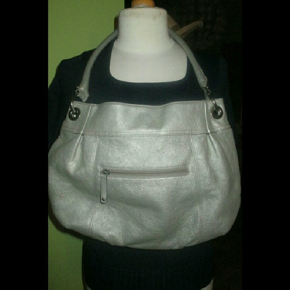 Chic TIGNANELLO Metallic Leather Shoulder Bag - Picture 4 of 4