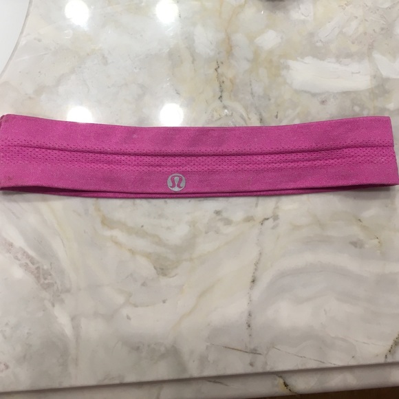 Pink Lululemon headband