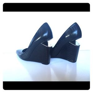 Alexander Wang Black Wedge Heels