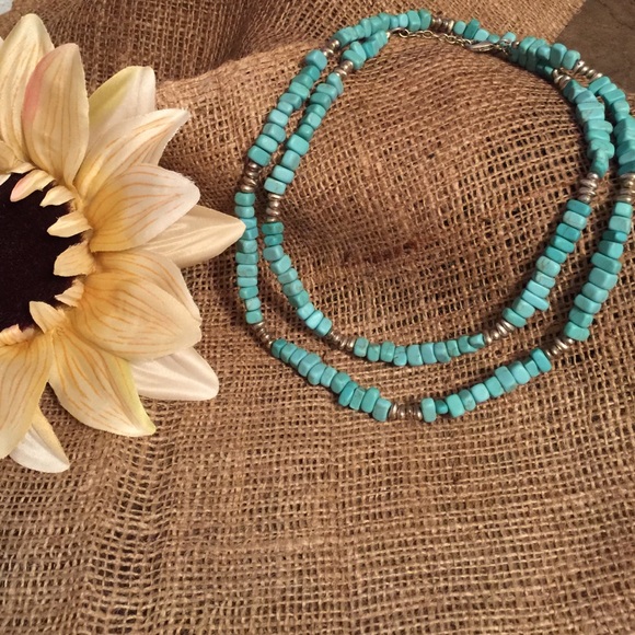 Premier Designs Jewelry - Turquoise and silver necklace